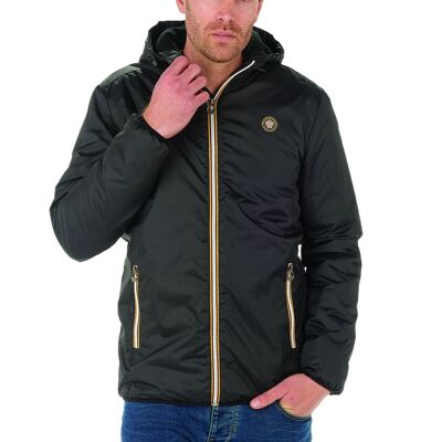 Color zip fleece lined jacket