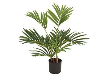 Plante artificielle vert palmier fougère (H) 65cm 1