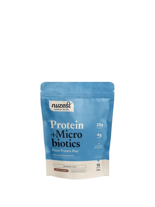 Protein + Microbiotics - 300g (10 servings) - Rich Chocolate