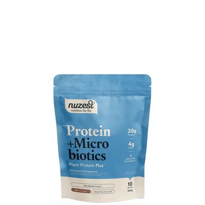 Protein + Mikrobiotika – 300 g (10 Portionen) – Reichhaltige Schokolade