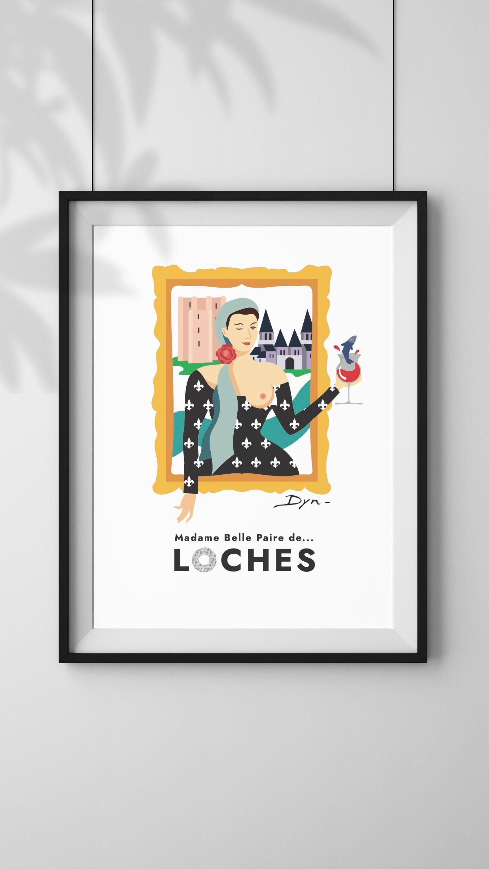 Poster Madame Belle Coppia di Loches
