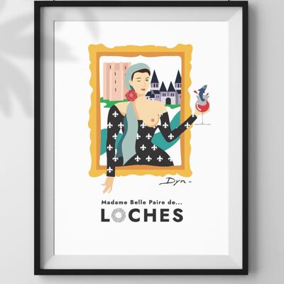 Poster Madame Belle Coppia di Loches