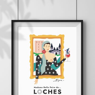Poster Madame Belle Coppia di Loches