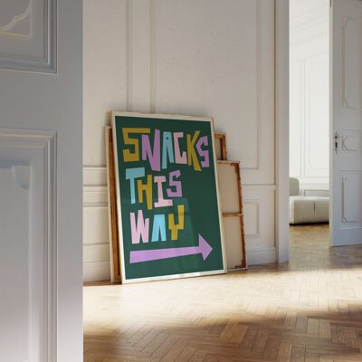 Snacks This Way Impression d’art / Impression d’art alimentaire