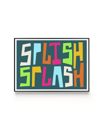 Splish Splash Art Print / Impression d’art de salle de bain 2