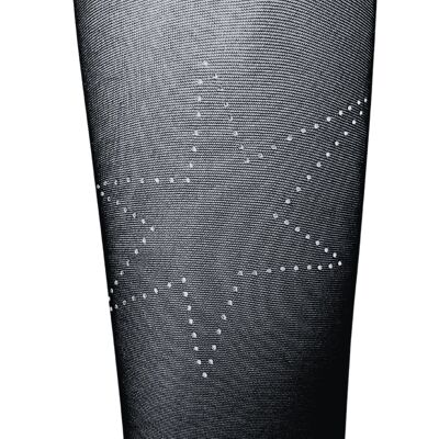 Collant "Shooting Star", caratterizzato da una scintillante applicazione di stella in strass