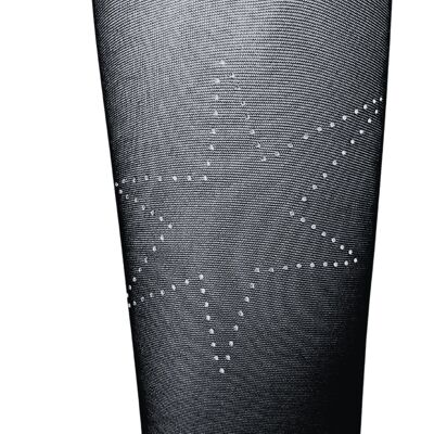 "Shooting Star" tights, featuring a dazzling strass star appliqué