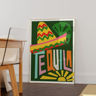Tequila Art Print / Alcohol Gift