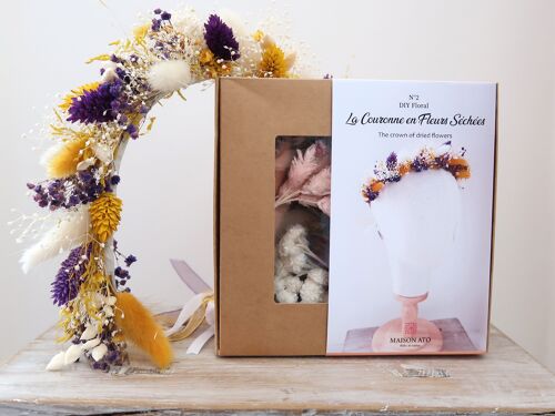 Coffret Créatif DIY - Couronne de Fleurs Séchées