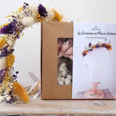 Caja creativa de bricolaje - Corona de flores secas