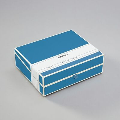 Boîte à documents A4, azzurro