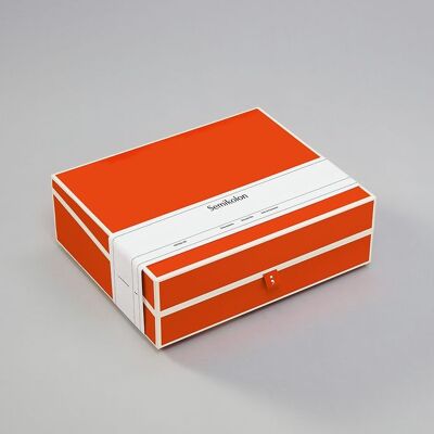 Caja para documentos A4, naranja