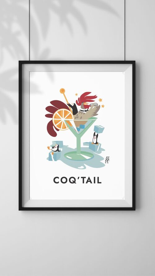 Affiche Coq'tail