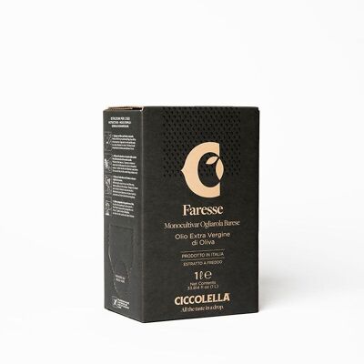 OLIO EXTRA VERGINE DI OLIVA 100% ITALIANO - FARESSE SAC EN BOITE - 1lt