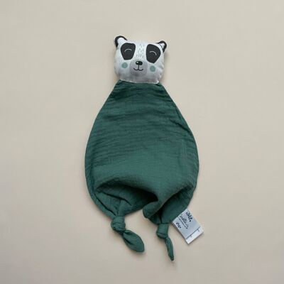 Panda green comforter