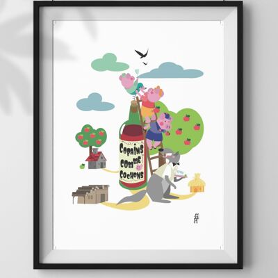 Affiche Copains comme Cochons