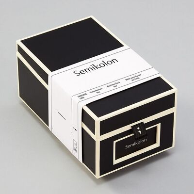 Business card box, black