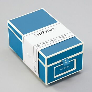 Boîte pour cartes de visite, azzurro 1