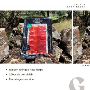Jambon ibérique 100% artisanal « Plata Negra » - 100gr 2
