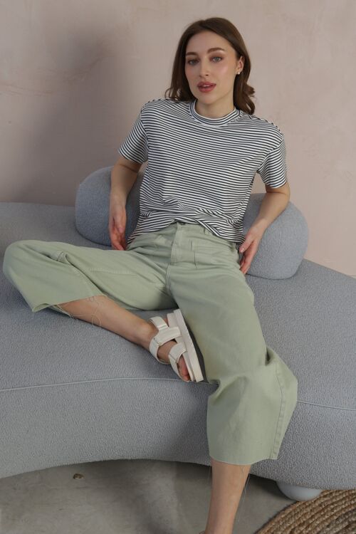 Relaxed Super Soft Premium Stripe T-Shirt