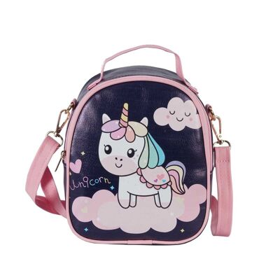 [ 12438-19 ] Cute Unicorn Backpack / Shoulder Bag for Girls