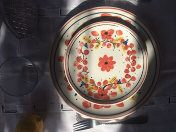 Fiori rosso "Classico" Dinner Plate 28cm 2