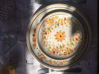 Fiori giallo "Classico" Dinner Plate 28cm 6