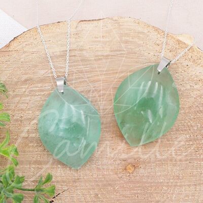 Green Fluorite Freeform Platform Stone Pendant AA 35 to 45mm (1 PIECE)