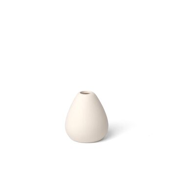 Vase en céramique blanche S (diamètre 8,5 x 7,50 cm) 1085SBLSOLIT 1