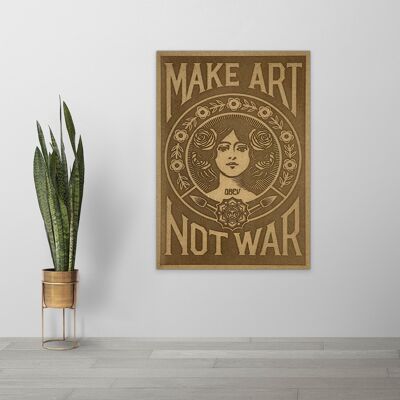 Obedecer, hacer arte, no guerra