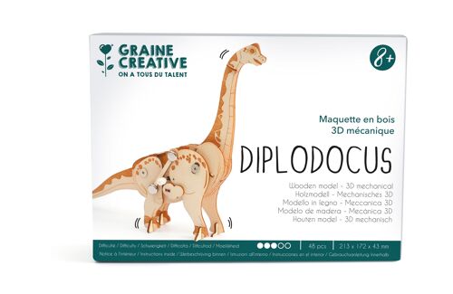 KIT MAQUETTE 3D MECANIQUE DIPLODOCUS