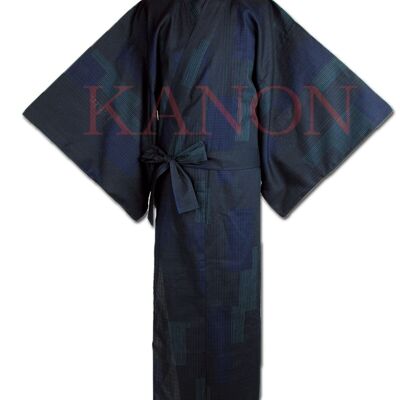 Yukata - Kimono giapponese 100% cotone fantasia Komon