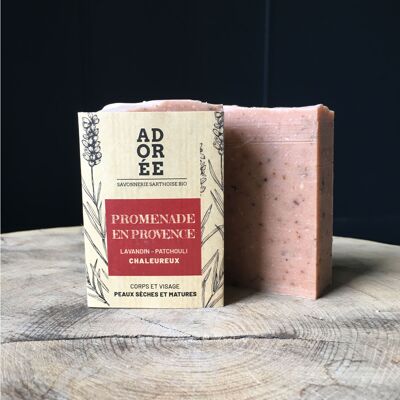 Cold process soap - PROMENADE EN PROVENCE - mention Nature&Progrès