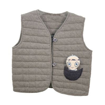 Gilet enfant Poivre et Laine