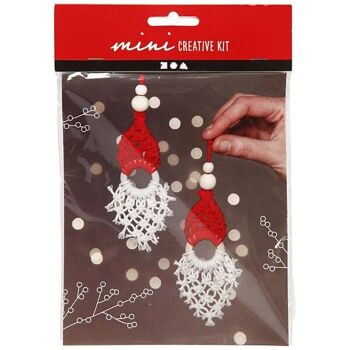 Kit DIY Macramé - Lutins de Noël - 14 cm - 2 pcs 1