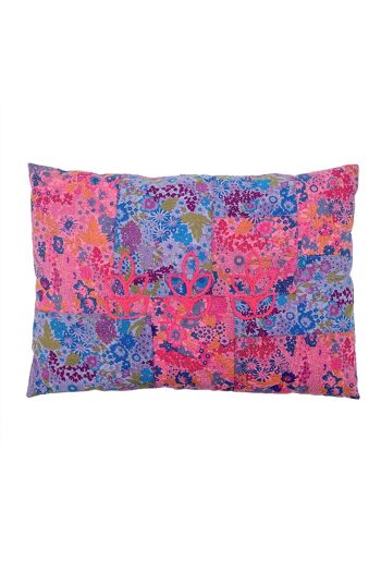 Coussin myrtille-fuscia 1