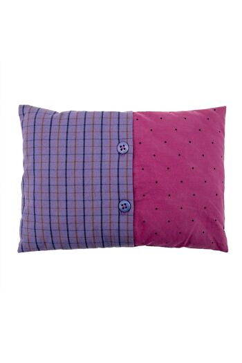 Coussin myrtille-fuscia 2