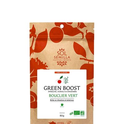 Bevanda cruda biologica Green Boost - 50 g