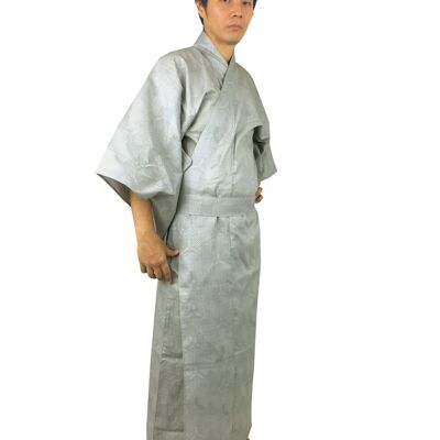 Yukata - Kimono giapponese 100% cotone con motivo a fiocco