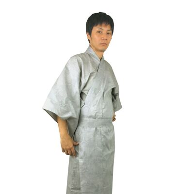 Yukata - Kimono giapponese 100% cotone con motivo a fiocco