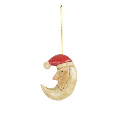 Christmas Bauble - The Santa Moon Hanger – Tree Hanger Bauble – Hippie Monkey