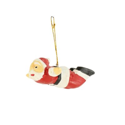 Christmas Bauble - The Flying Santa – Christmas Tree Hanger - Hippie Monkey