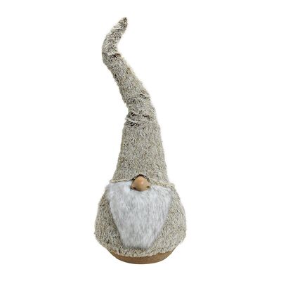 Gnome gris en peluche, L103 x P32 cm
