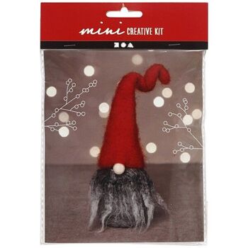 Kit DIY feutrage - Père Noël lutin - 13 cm 1