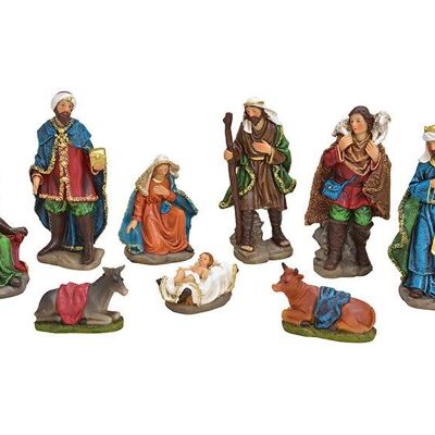 Set de figurines Nativité (H) 5-19cm en poly set de 9