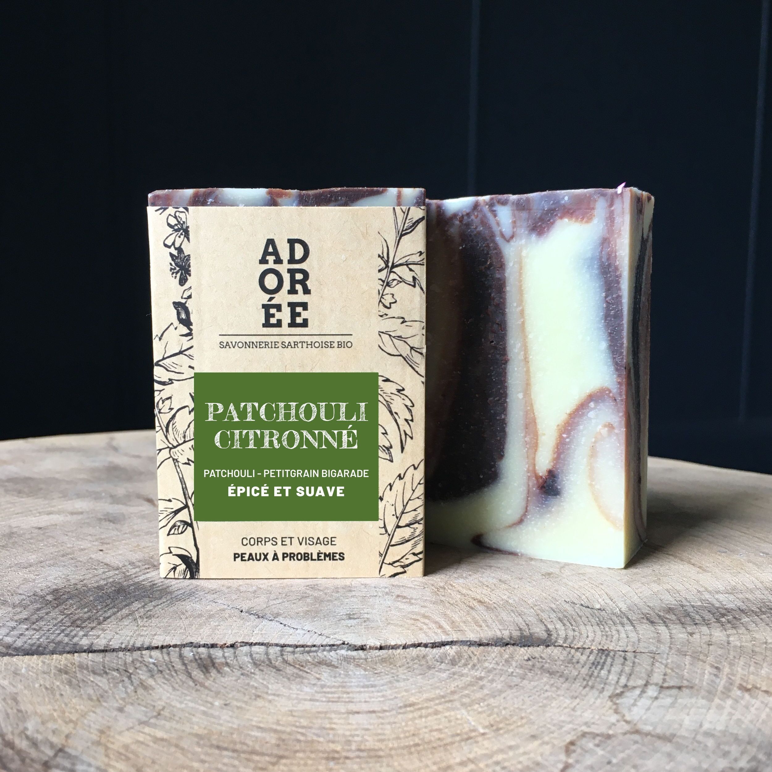 Sapone a freddo - PATCHOULI LIMONE - menzione Nature&Progrès