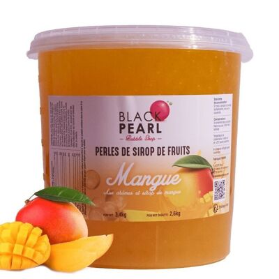 *NOSTEA - Perlas de fruta sabor mango en caja de cartón de 4 x 3,2kg