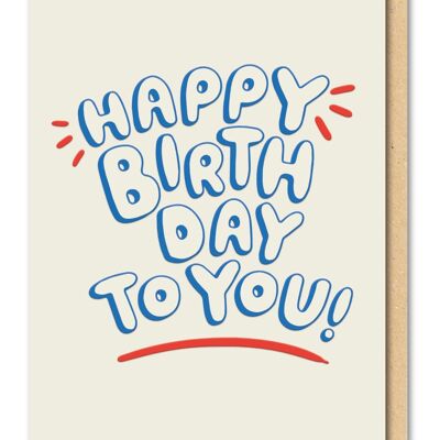 Lettering Birthday Card