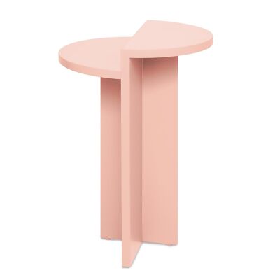Side table in blush pink