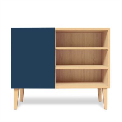 Compact sideboard in midnight blue